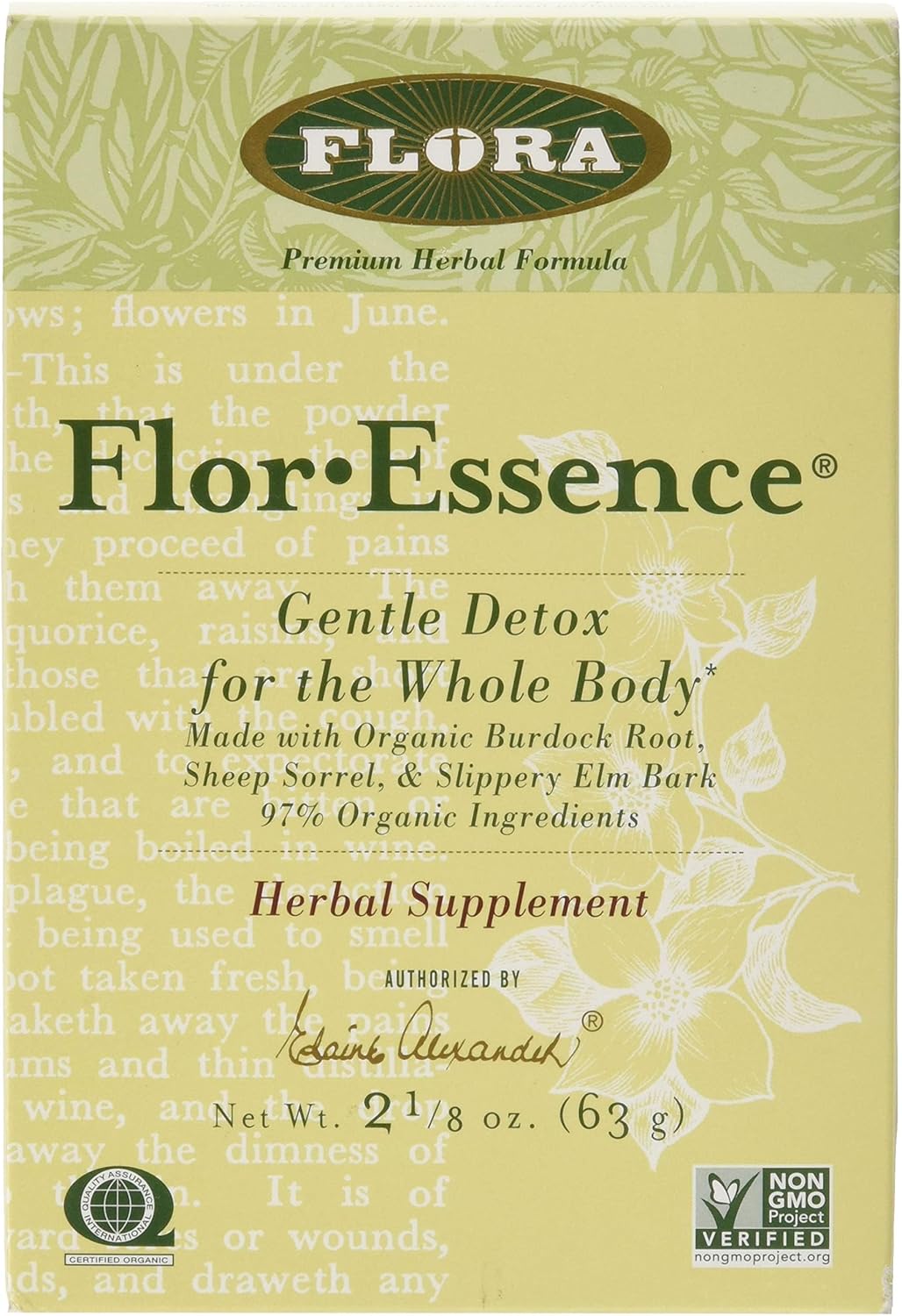 FLORA - FlorEssence Dry Tea Blend for Gentle Detox & Cleanse, 2.2 Oz