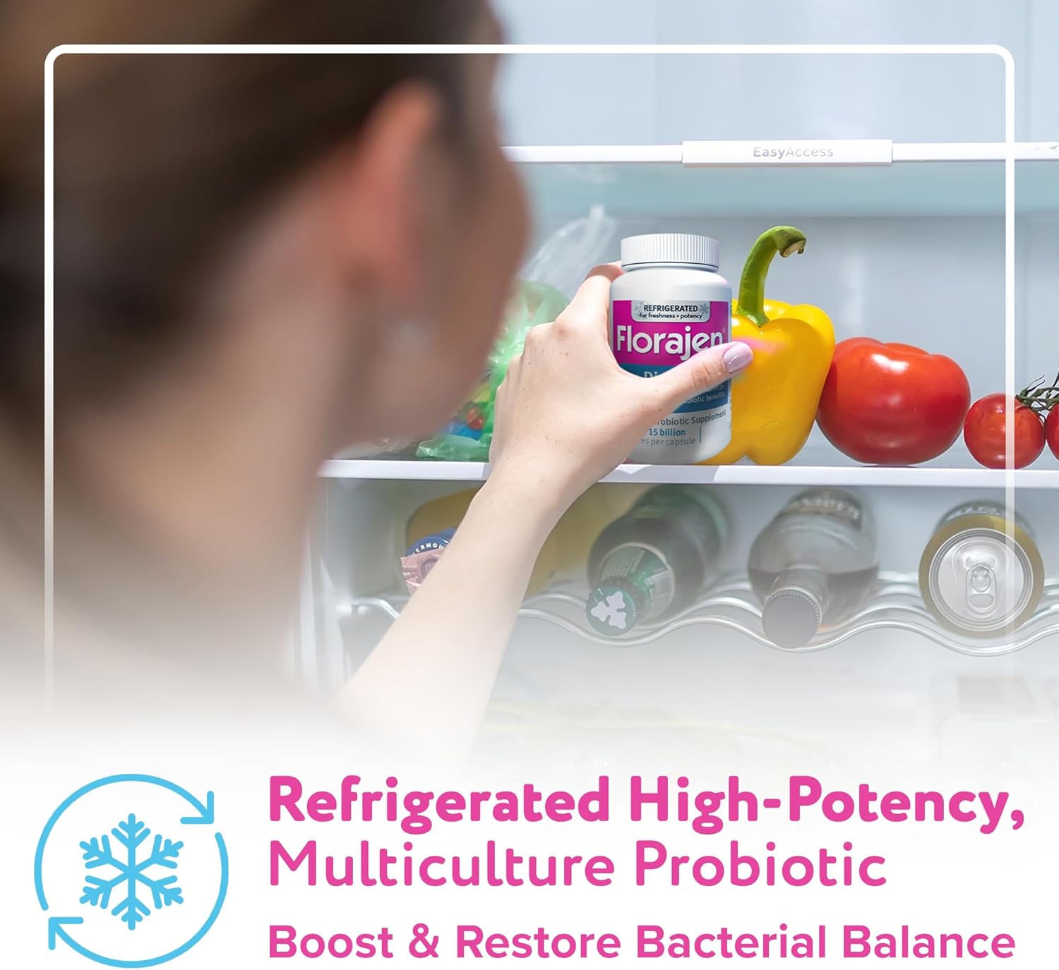 Florajen Digestion Probiotics: Gut Health Supplement for Adults - Constipation & Bloating Relief, 30 Count - Refrigerated