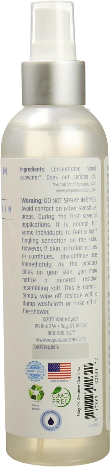 Floral Serenity Topical Magnesium Spray for Women - 8 fl oz Relaxation Elixir for Skin Nourishment and Tension Relief