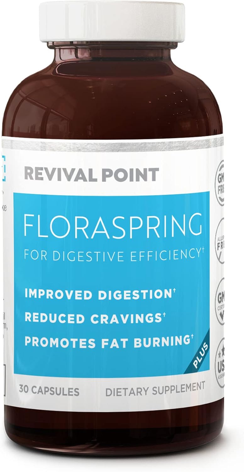 Floraspring Probiotic Supplement for Gut Health - Lactobacillus Gasseri, 14 Strains, 30 Capsules - Supports Digestive Health, Metabolism, and Bloating - Dr Formulated for Women and Men