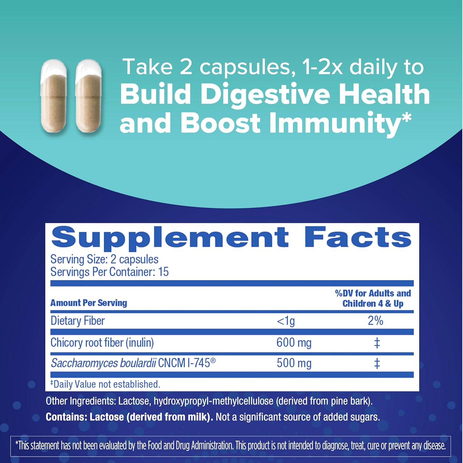 Florastor Select Pro+Pre Probiotic Supplement Boosts Good Bacteria - 30 Capsules - Women and Men - Saccharomyces Boulardii CNCM I-745