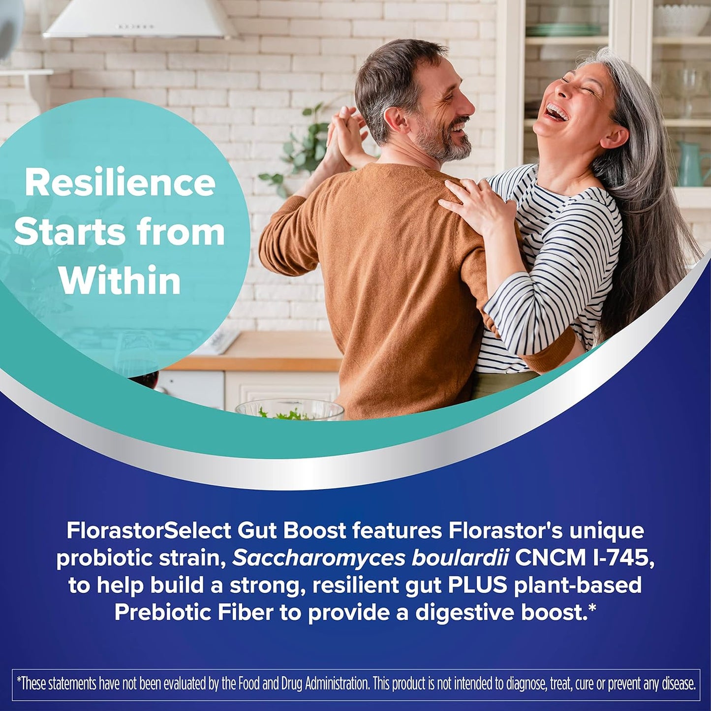 Florastor Select Pro+Pre Probiotic Supplement Boosts Good Bacteria - 30 Capsules - Women and Men - Saccharomyces Boulardii CNCM I-745