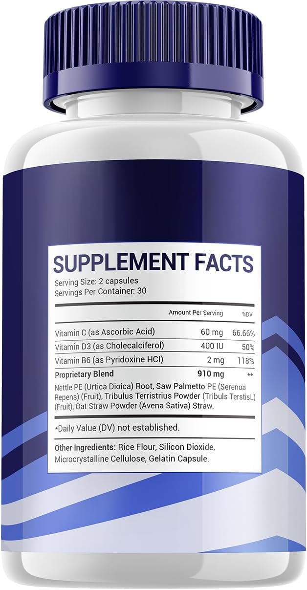 FlowForceMax Prostate Support Capsules - Maximum Strength Multivitamin Supplement with 60 Capsules - Vitamoon Flow Force Max Formula