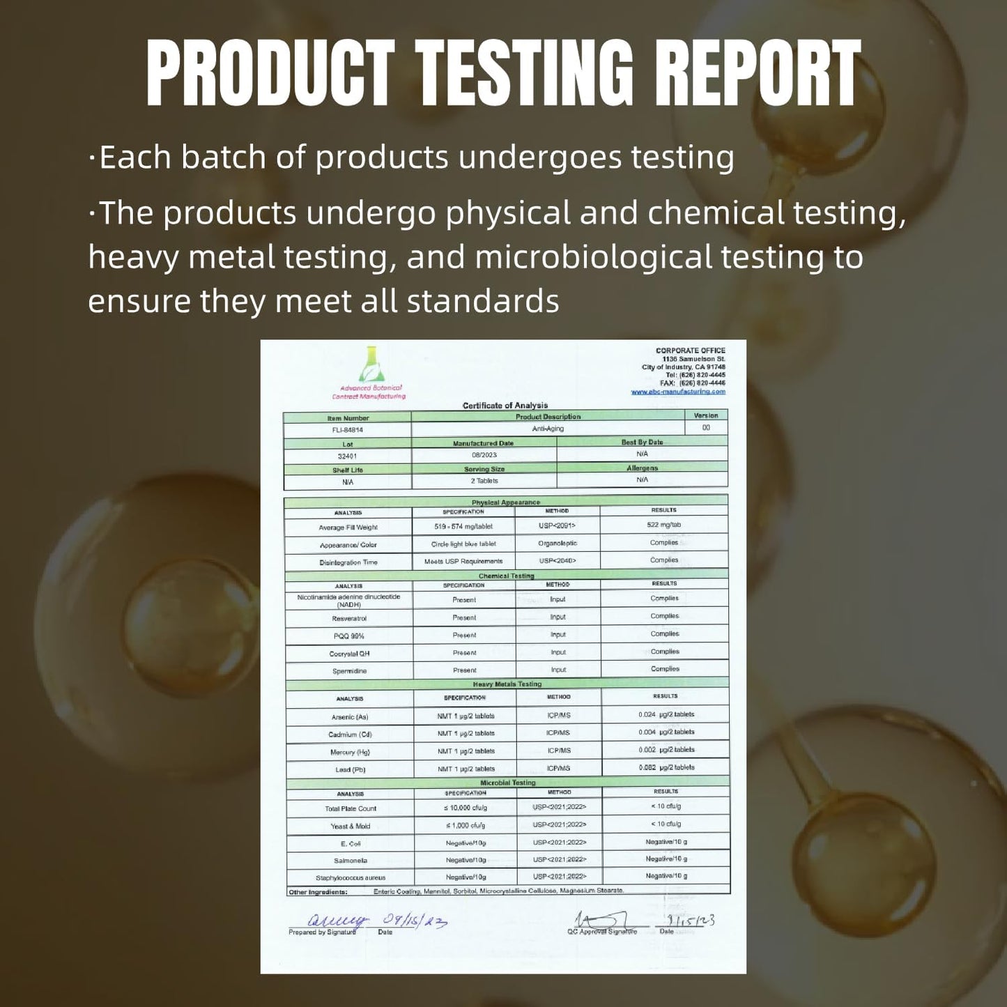 Flynew Anti-Aging Supplement for Healthy Hair, Skin, Nails, Cellular Health - 60 Capsules, Made in USA