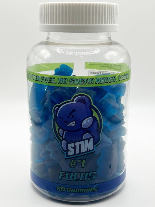 Focus and Energy Gummies - STIM #7 Formula for Enhanced Productivity and Mental Clarity