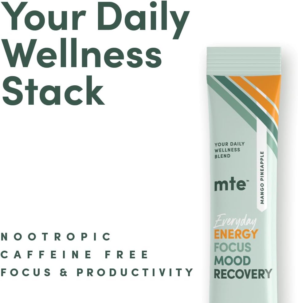 Focus & Productivity Energy Drink Powder - No Sucralose, No Caffeine - Nootropic & Adaptogenic Blend