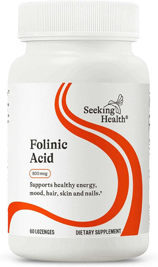 Folinic Acid Supplement for Heart Health - Methylated Folate Alternative - 1360 mcg, 60 Lozenges