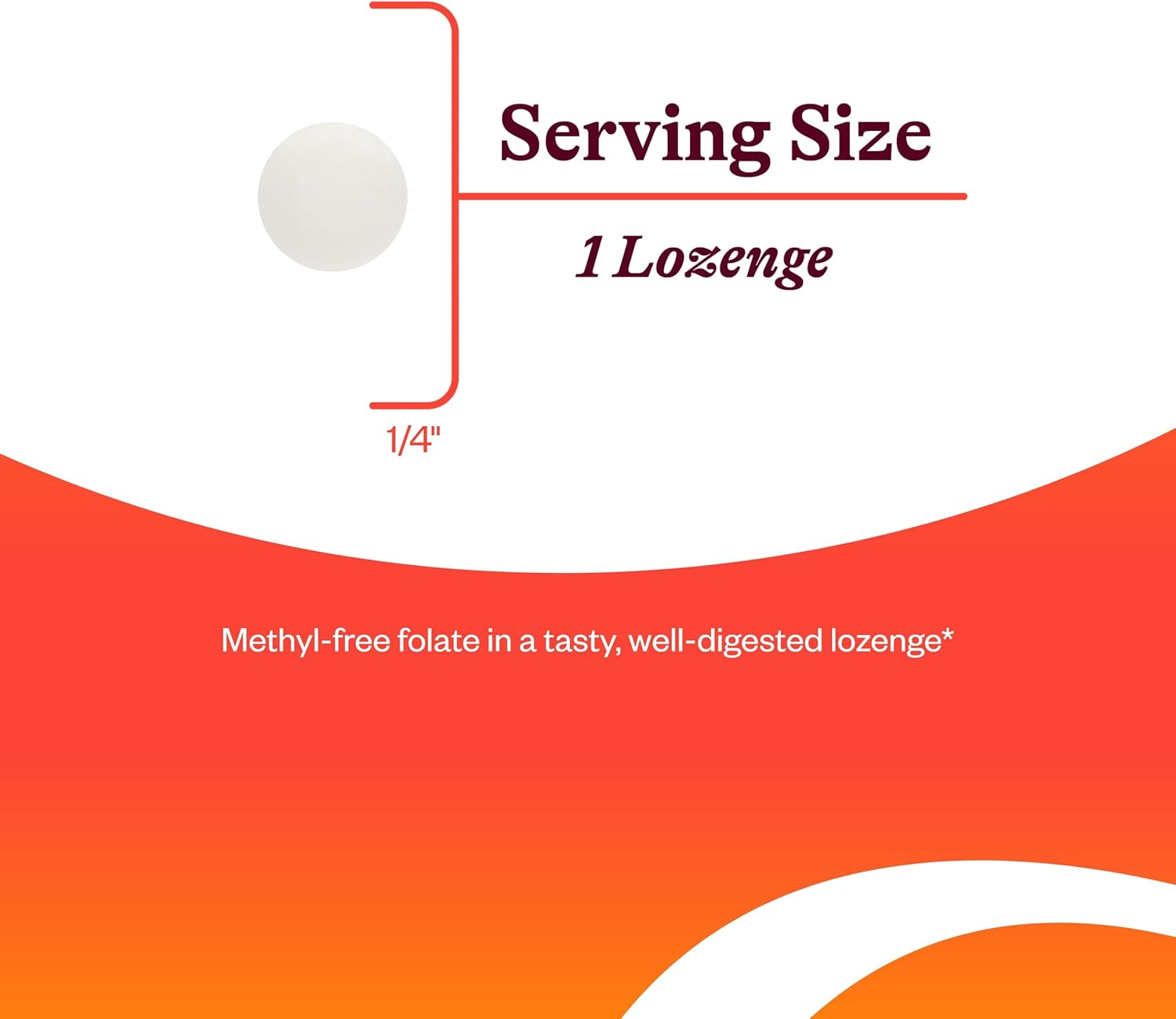 Folinic Acid Supplement for Heart Health - Methylated Folate Alternative - 1360 mcg, 60 Lozenges