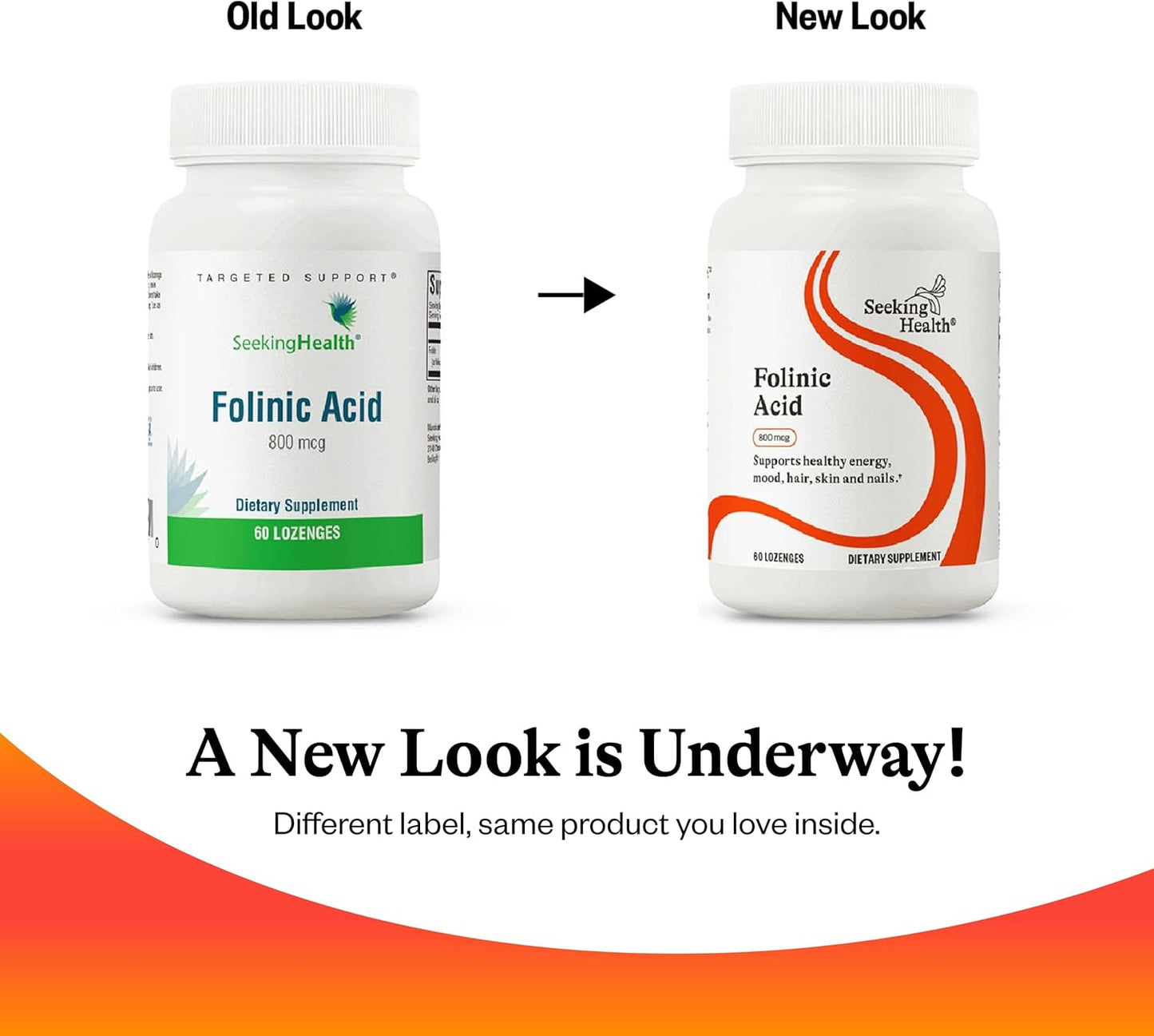 Folinic Acid Supplement for Heart Health - Methylated Folate Alternative - 1360 mcg, 60 Lozenges