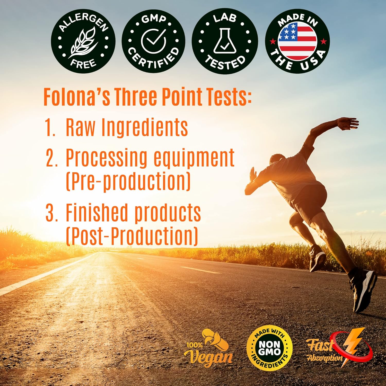 FOLONA Creatine HCL Capsules with HMB - Muscle Builder for Men & Women, Enhanced Endurance & Strength - 180 Vegan Capsules for Maximum Absorption & No Bloating