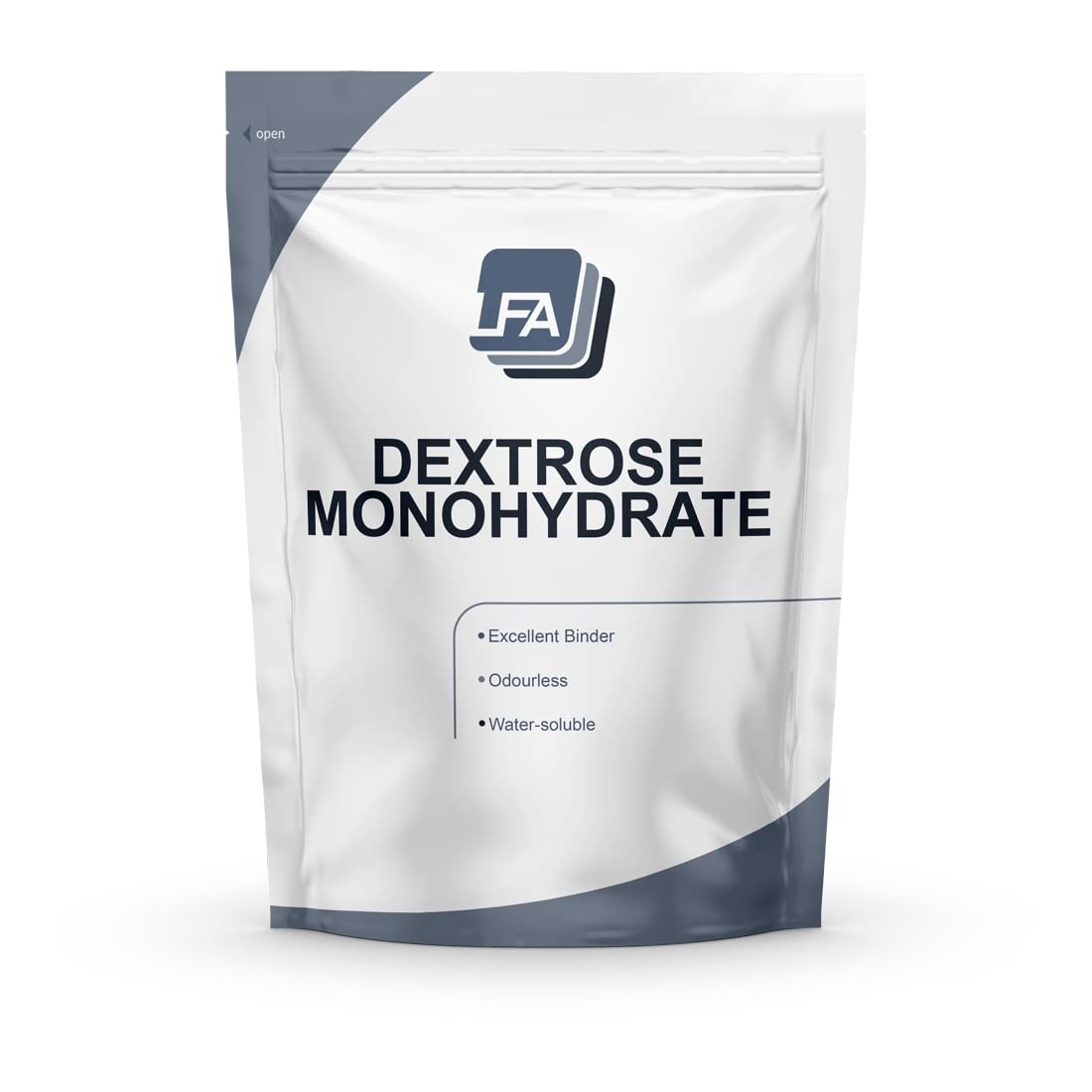 Food Grade Dextrose Monohydrate Powder 1kg - Sweetener for Post Workout Supplements - Tablet Press Machine Ingredient