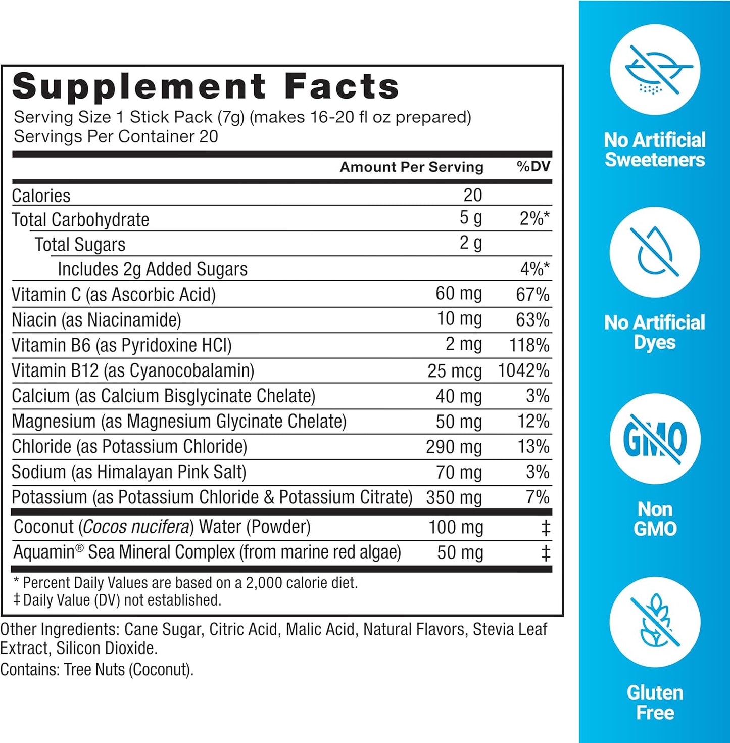 FORCE FACTOR Liquid Labs Electrolytes Powder Packets - Lemon Lime Flavor - Hydration Packets with Essential Electrolytes, Vitamins, Minerals, and Antioxidants - 20 Stick Packs for Electrolyte Water