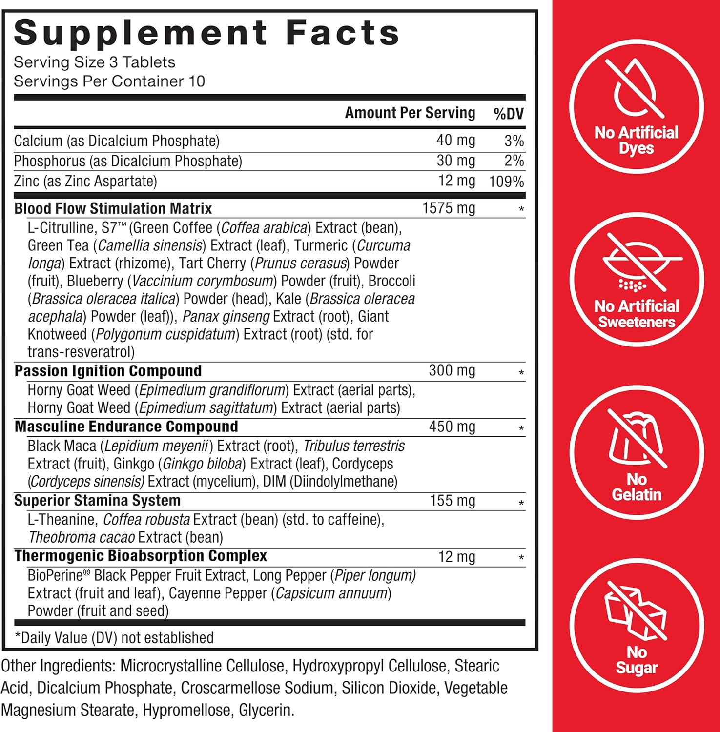 Force Factor Score! XXL 3-Pack: Nitric Oxide Booster for Men with L-Citrulline, Black Maca, Tribulus - Enhance Athletic Performance, Stamina, Blood Flow - 90 Tablets