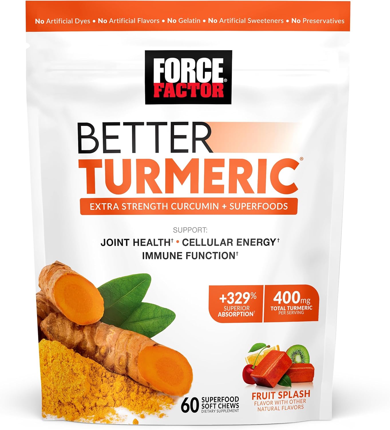 Force Factor Total Beets Nitric Oxide Powder with Turmeric Curcumin for Circulation and Joint Support