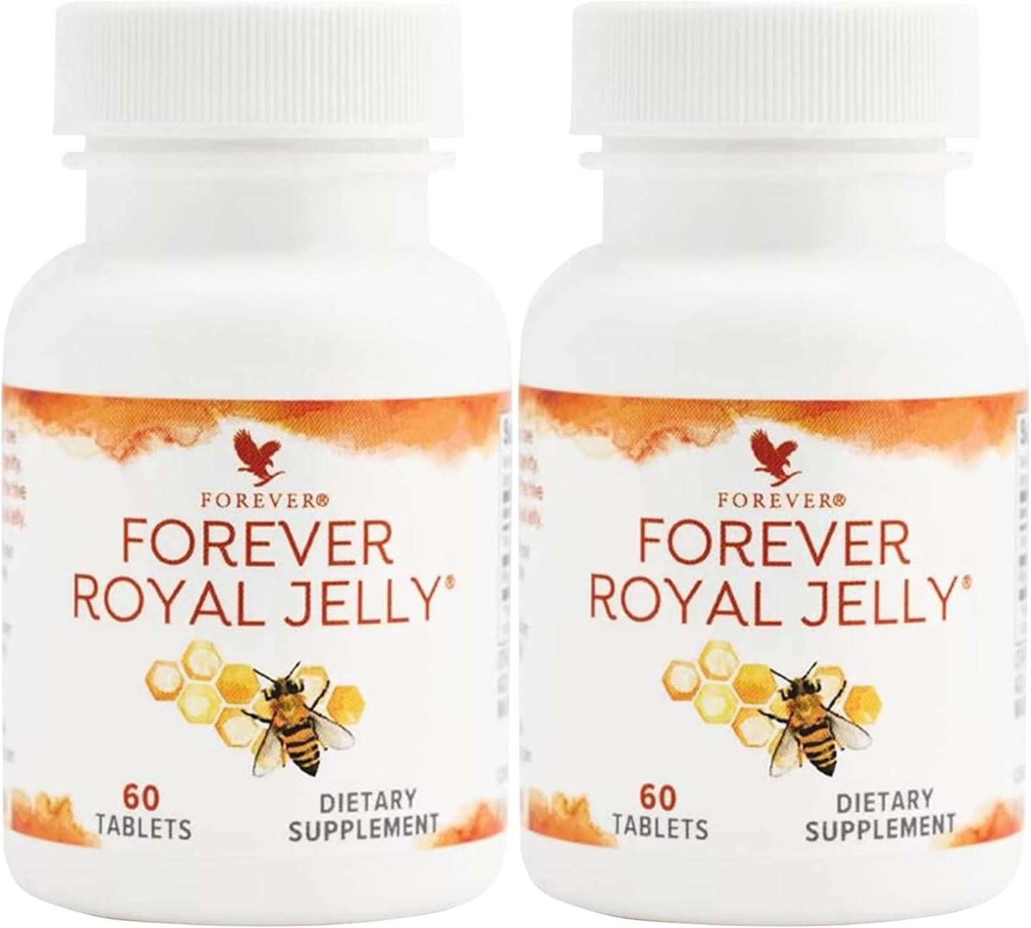 Forever Living - Royal Jelly Supplement for Energy and Vitality - Vegetarian and Gluten-Free - 2 Bottles
