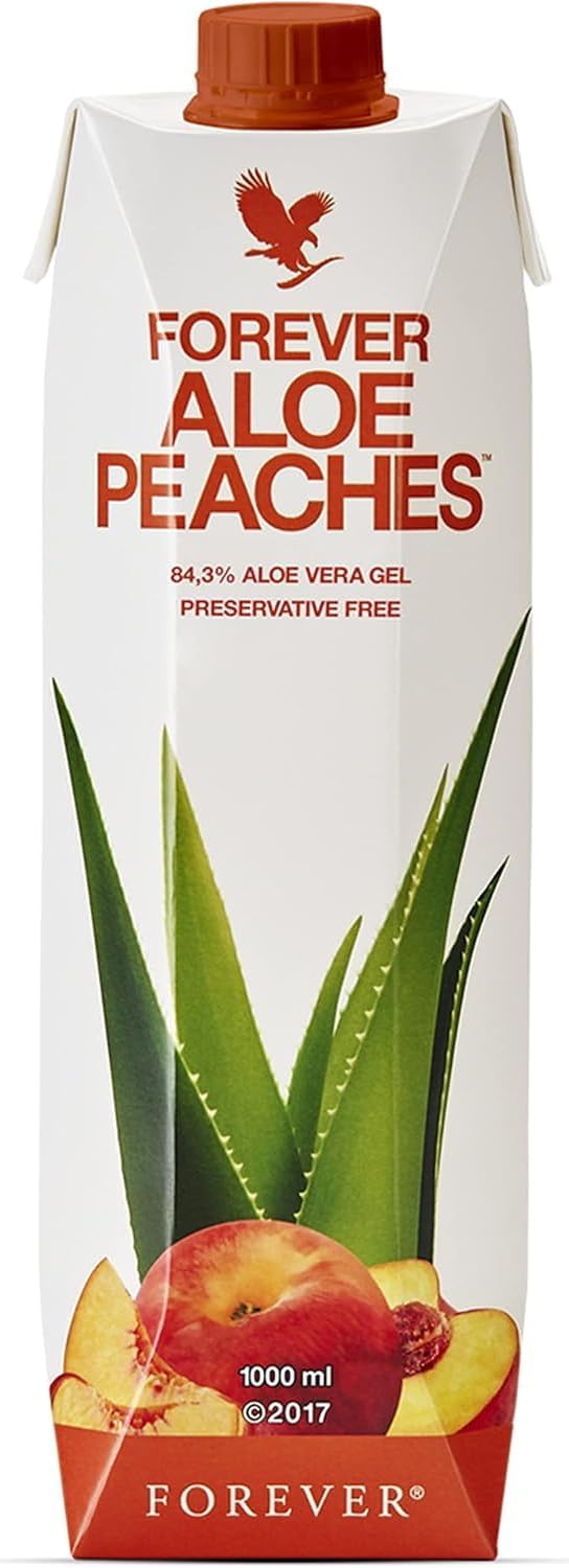 Forever Living Aloe Peaches Juice - Supports Digestion and Immune System, Vegan and Gluten-Free - 33.8 fl oz