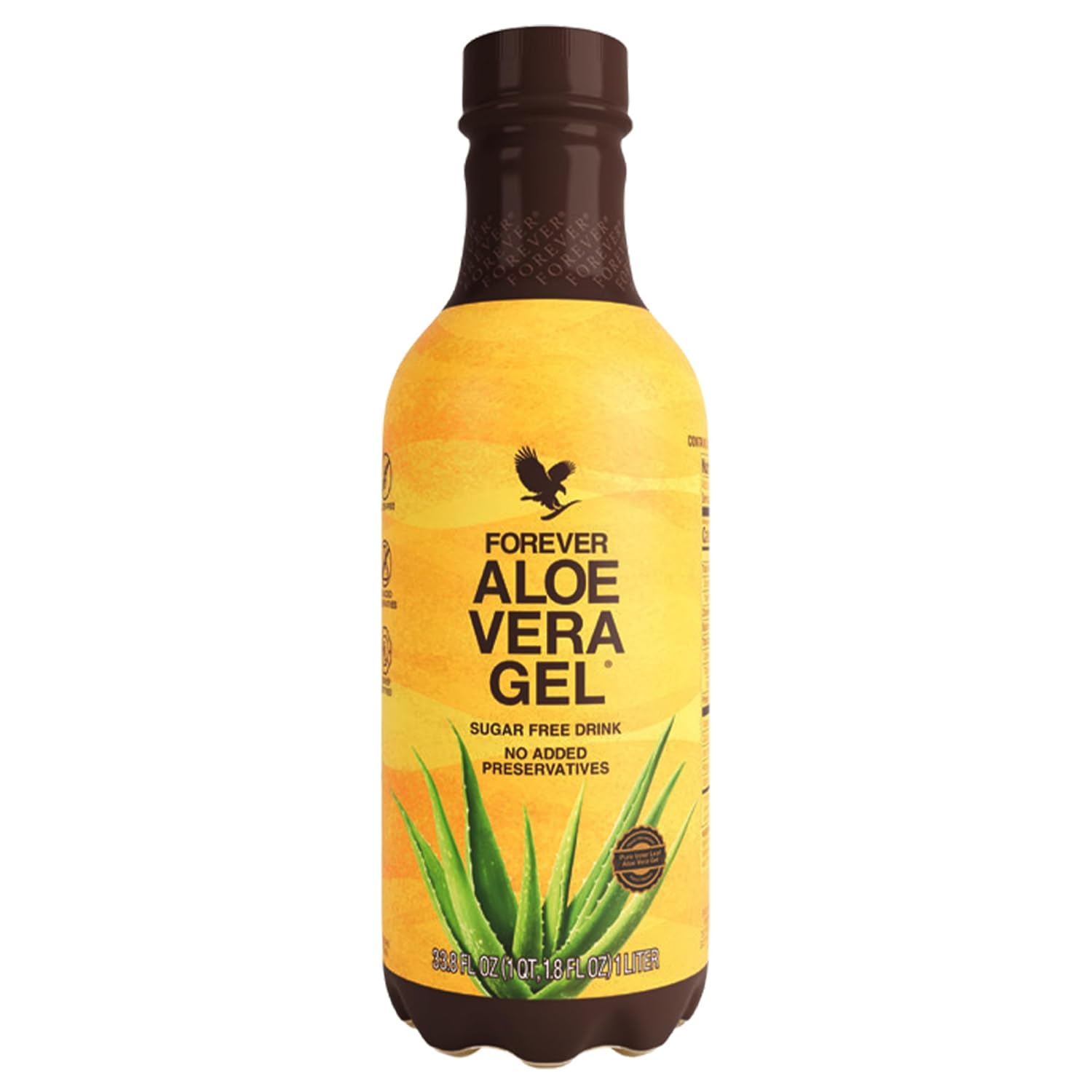 Forever Living Aloe Vera Gel - Pure Inner Leaf Juice, 99.7% Aloe Content, Preservative-Free - 33.8 fl oz