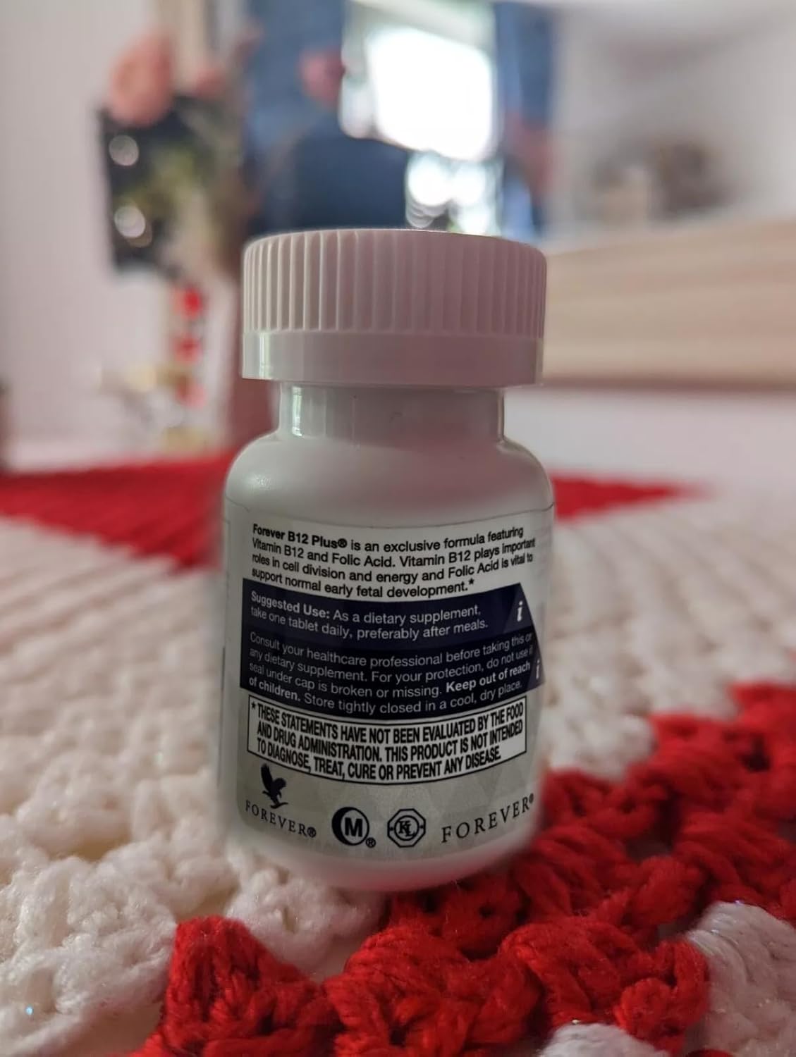 Forever Living B12 Plus: Energy-Boosting Essential B Vitamins for Immune Support - Vegan, Vegetarian, Gluten-Free - 60 Tablets