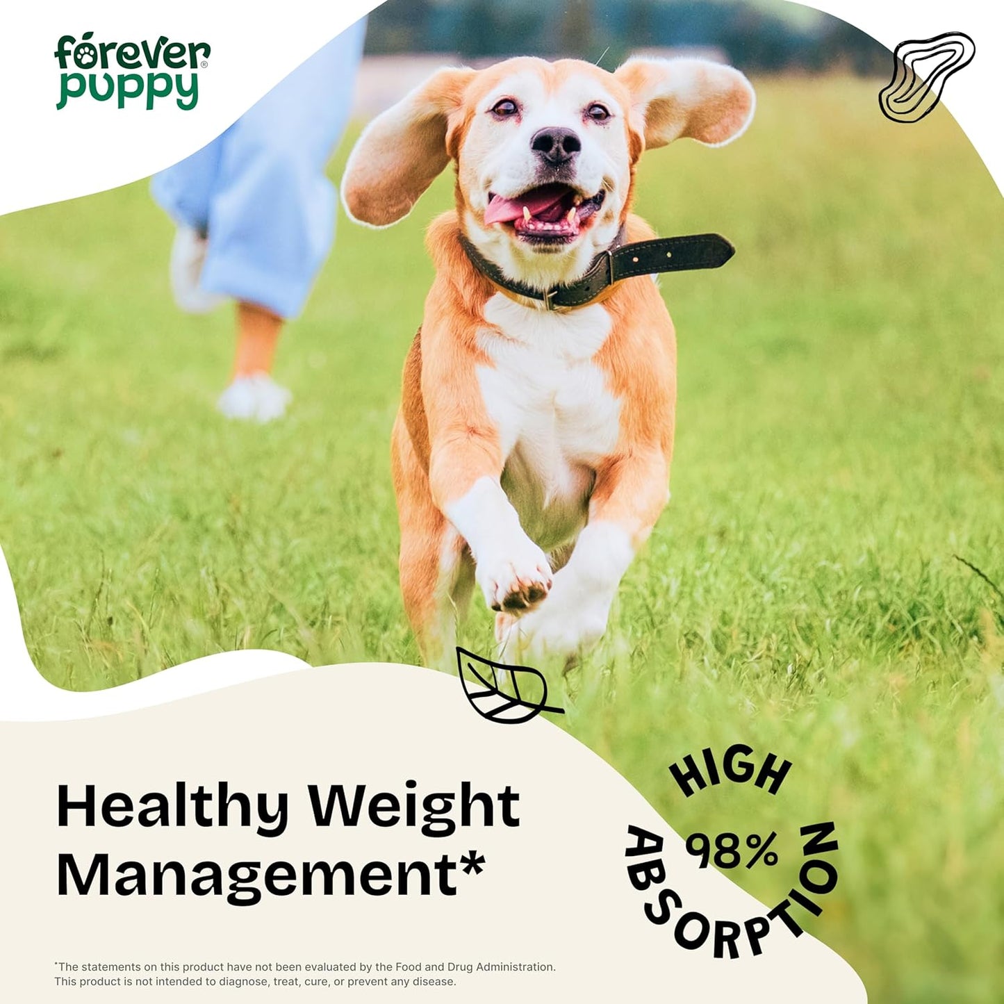 Forever Puppy Weight Management Drops - Dog Food Supplement with Irish Sea Moss, Ginseng, and Fenugreek - Energy Support for All Breeds - 4 fl oz
