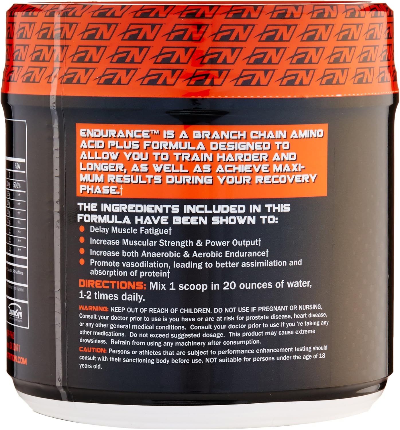 Formutech Nutrition Endurance BCAA Plus with Beta Alanine for Improved Endurance and Performance, Melon Flavor, 434g