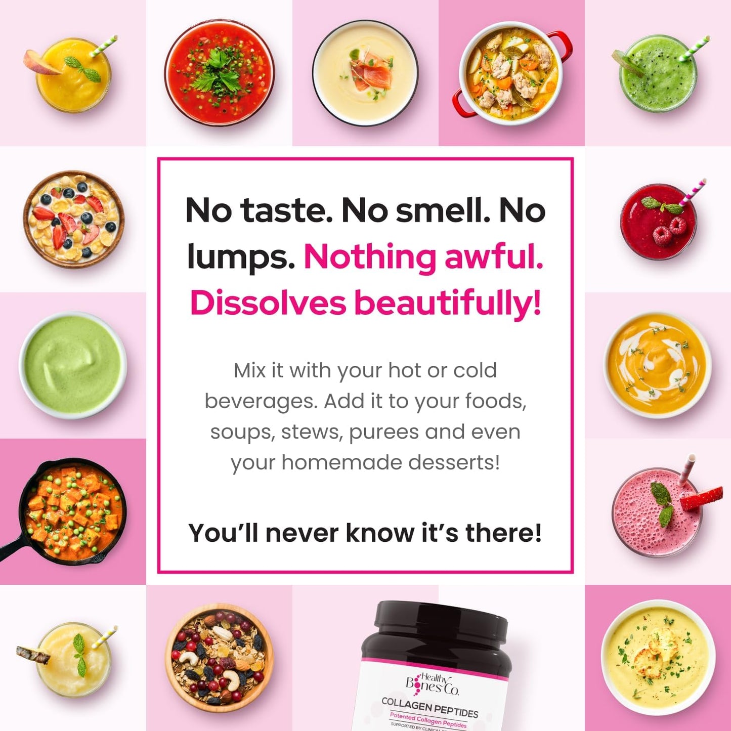 FORTIBONE Collagen Peptides for Bone Health, Joints, Skin, Hair, Nails | Hydrolyzed Anti-Aging Formula with Fortigel, Verisol | 30 Servings