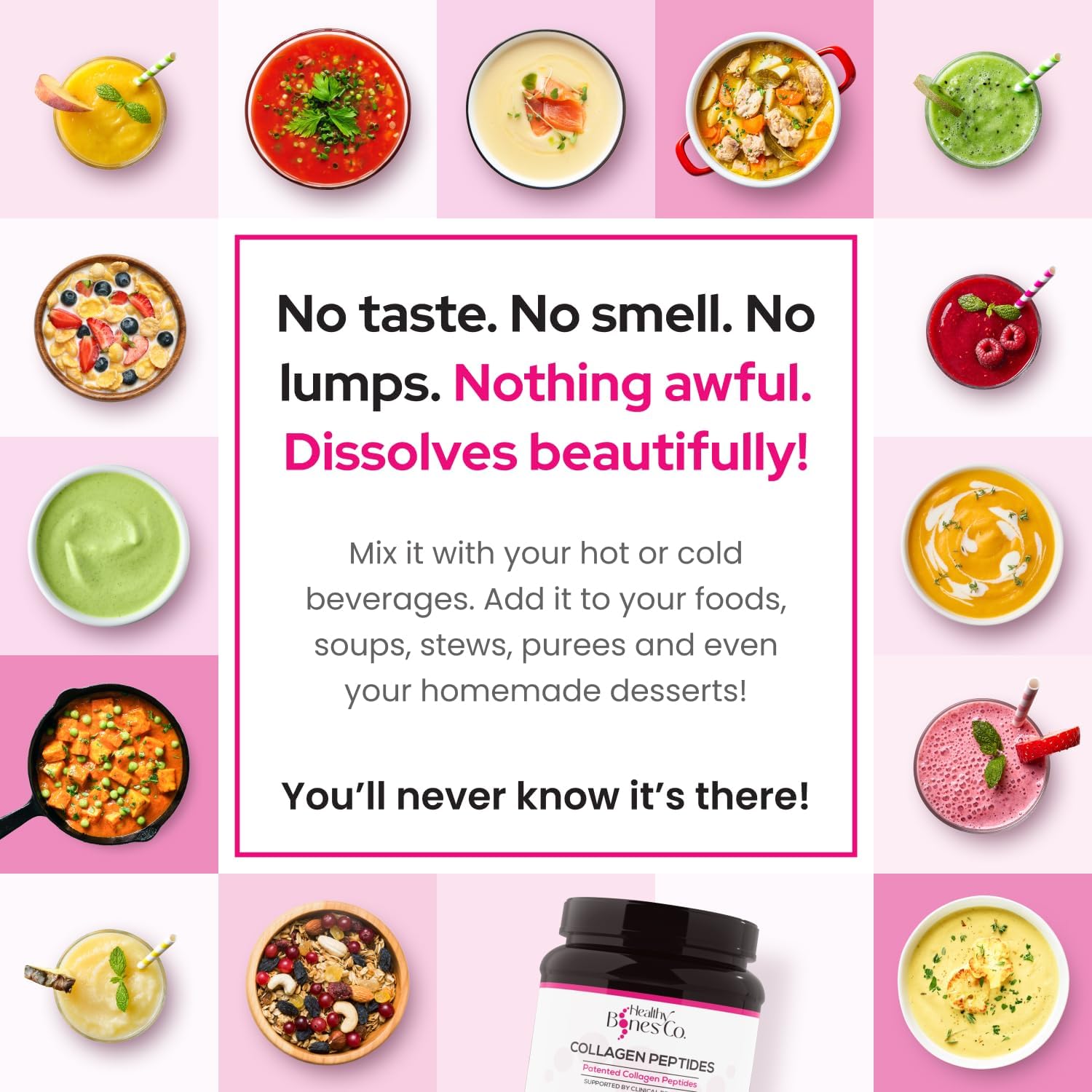 FORTIBONE Collagen Peptides for Bone Health, Joints, Skin, Hair, Nails | Hydrolyzed Anti-Aging Formula with Fortigel, Verisol | 30 Servings