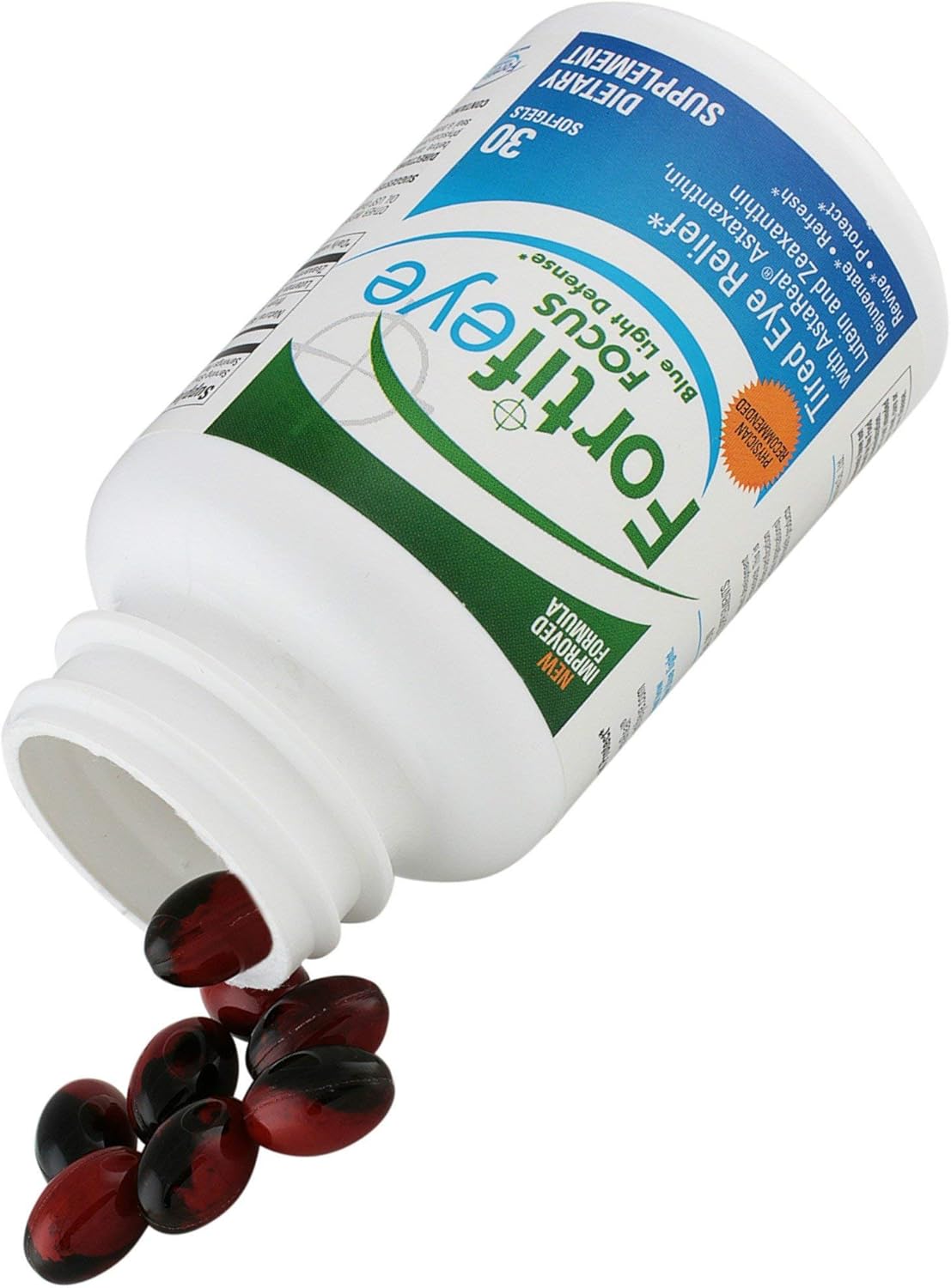 Fortifeye Focus Eye Care Supplement with Triple Carotenoid Blend - 30 Softgel Capsules