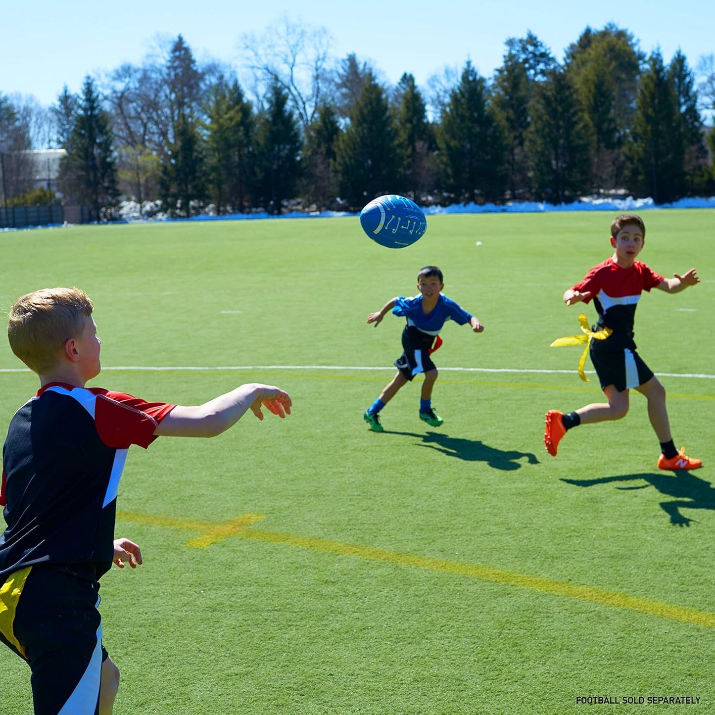 Franklin Sports 10 Player Flag Football Set for Adults and Youth - Includes Belts, Cones, and Field Marker - 5 v 5 Game Equipment