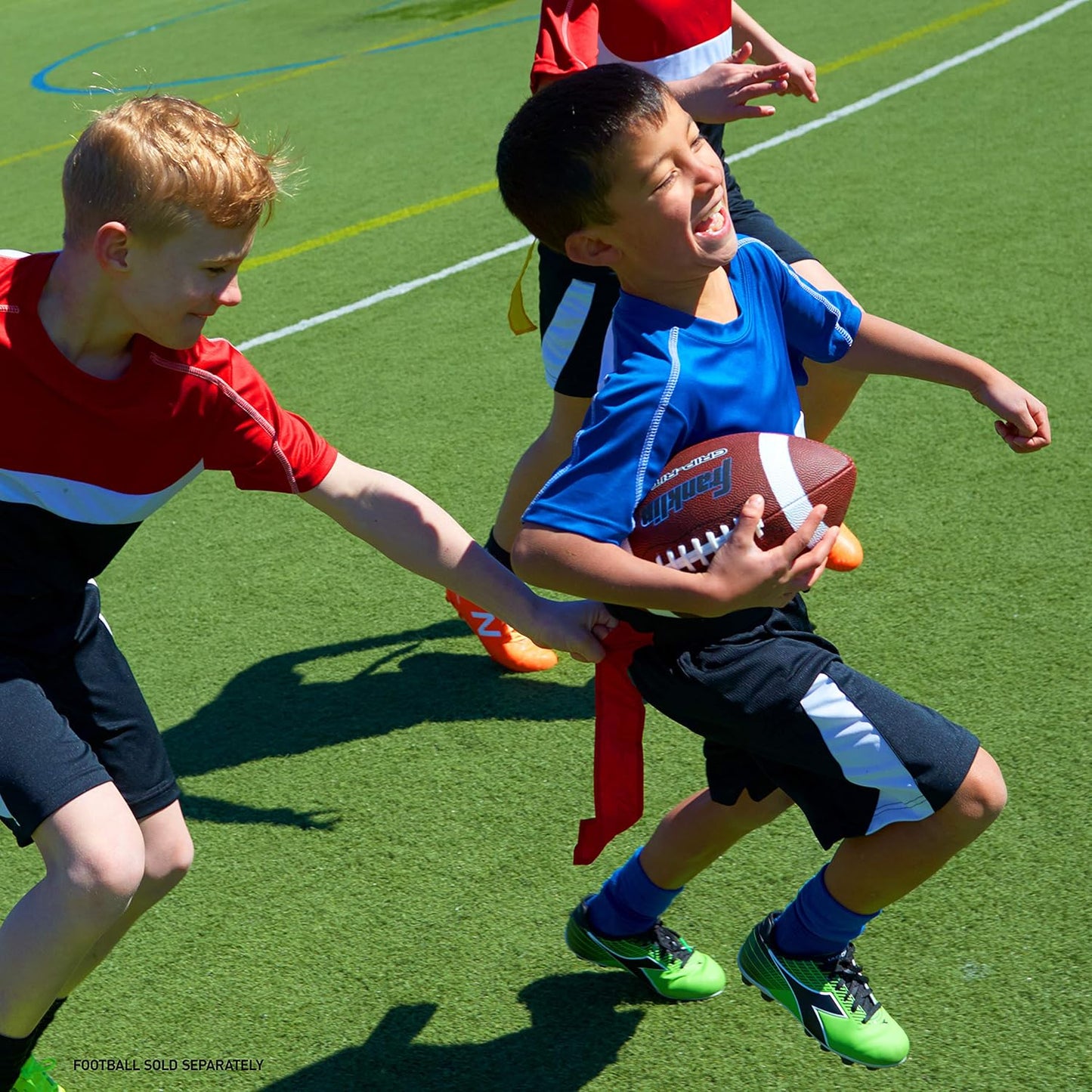 Franklin Sports 10 Player Flag Football Set for Adults and Youth - Includes Belts, Cones, and Field Marker - 5 v 5 Game Equipment