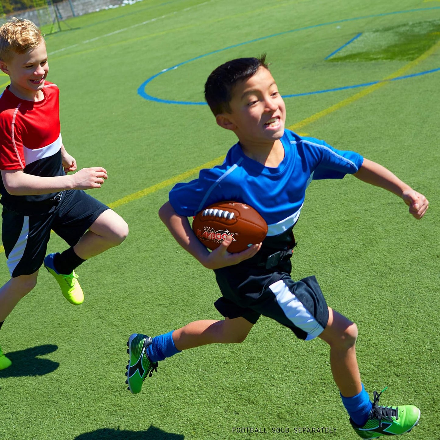 Franklin Sports 8 Player Flag Football Set with Adjustable Belts, Field Marker, and 4 v 4 Setup for Adults and Youth
