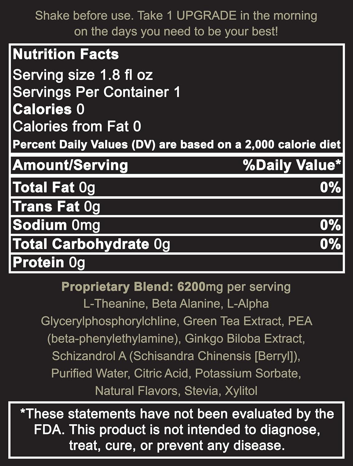 Freeman Formula Upgrade Liquid Energy Shot Brain Supplement - Nootropic Focus Booster with Mood Enhancement and Stress Relief - Assorted Flavors - 1.8 FL oz
