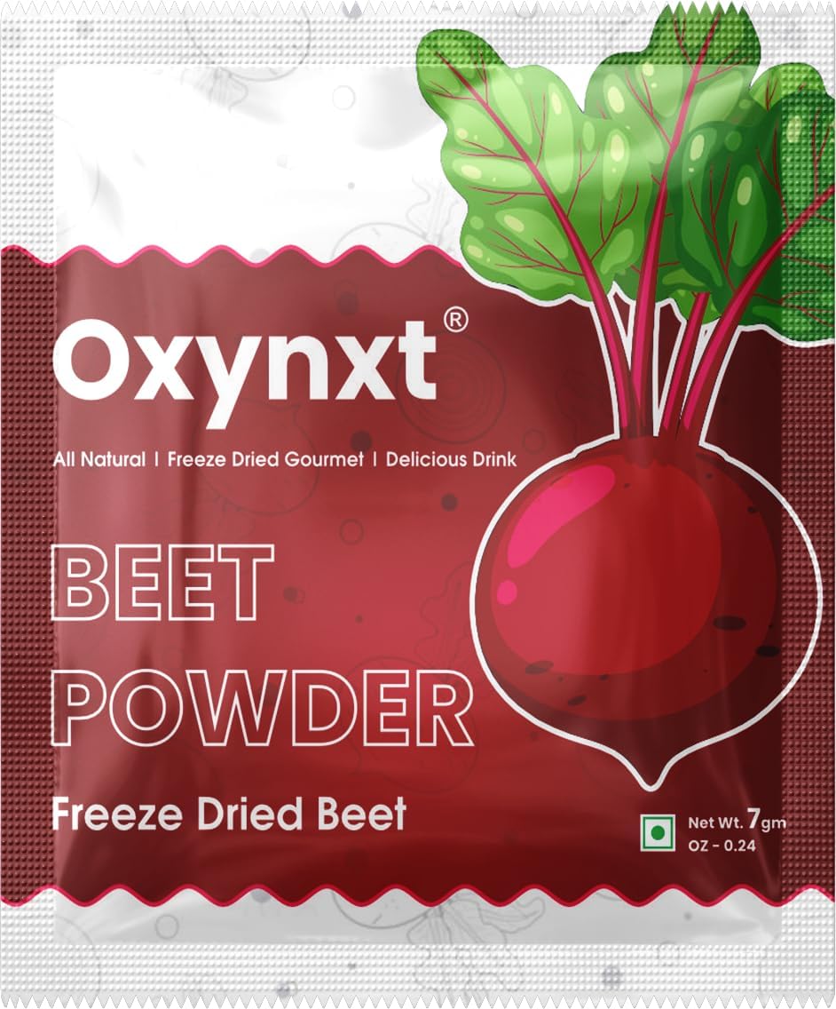 Freeze-Dried Beet Powder Sachets (70g) - 10 Single-Serve Packs | Natural Energy Boost for Smoothies | Non-GMO, Vegan, Gluten-Free Superfood