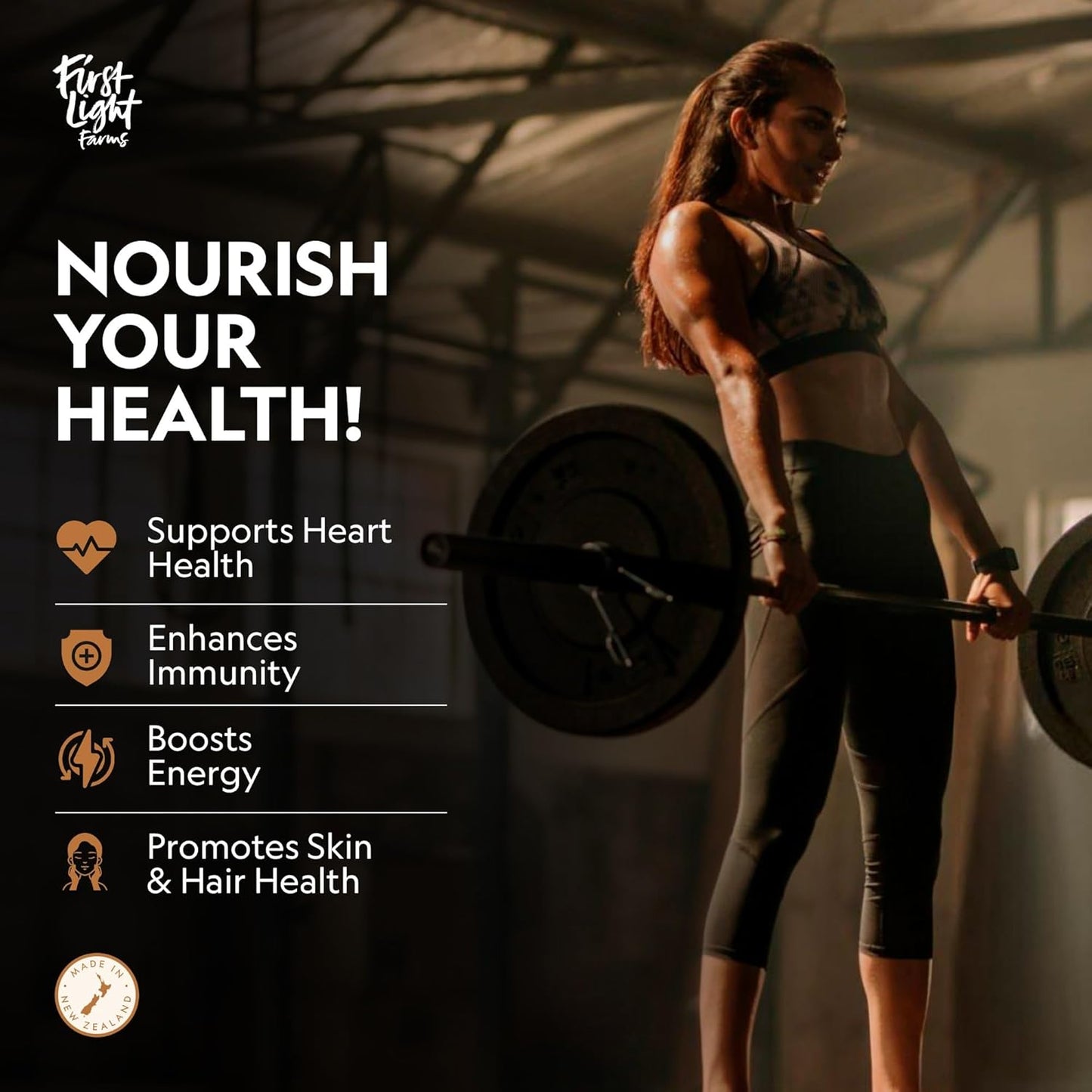 Freeze-Dried Elk Organ Meat Supplements | Whole Food Nutrition with Liver, Heart, Kidney & Spleen | 3000mg Per Serving, 180 Capsules | 100% Grass-Fed, Certified Humane by First Light Farms
