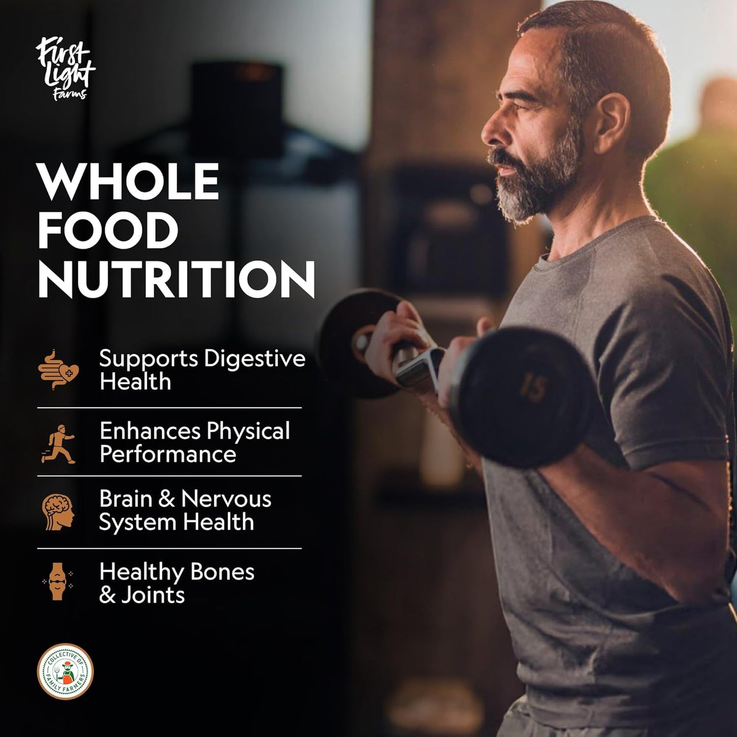 Freeze-Dried Elk Organ Meat Supplements | Whole Food Nutrition with Liver, Heart, Kidney & Spleen | 3000mg Per Serving, 180 Capsules | 100% Grass-Fed, Certified Humane by First Light Farms