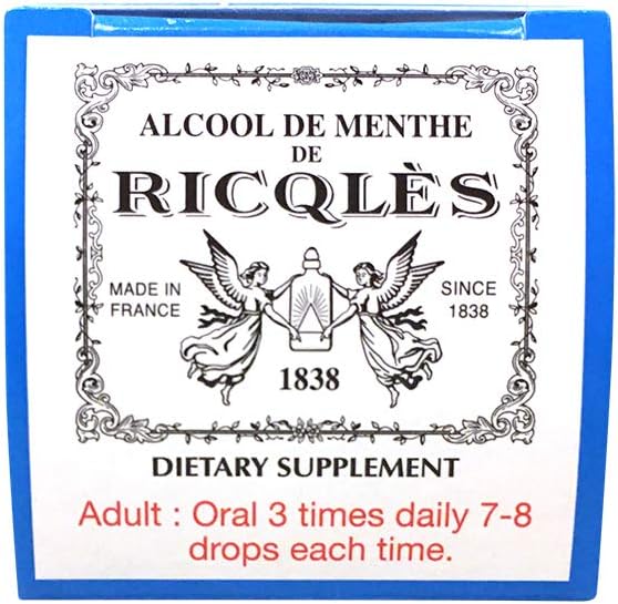 French Ricqles Peppermint Oil Dietary Supplement for Digestive Health - 1.69 fl. oz Bottle