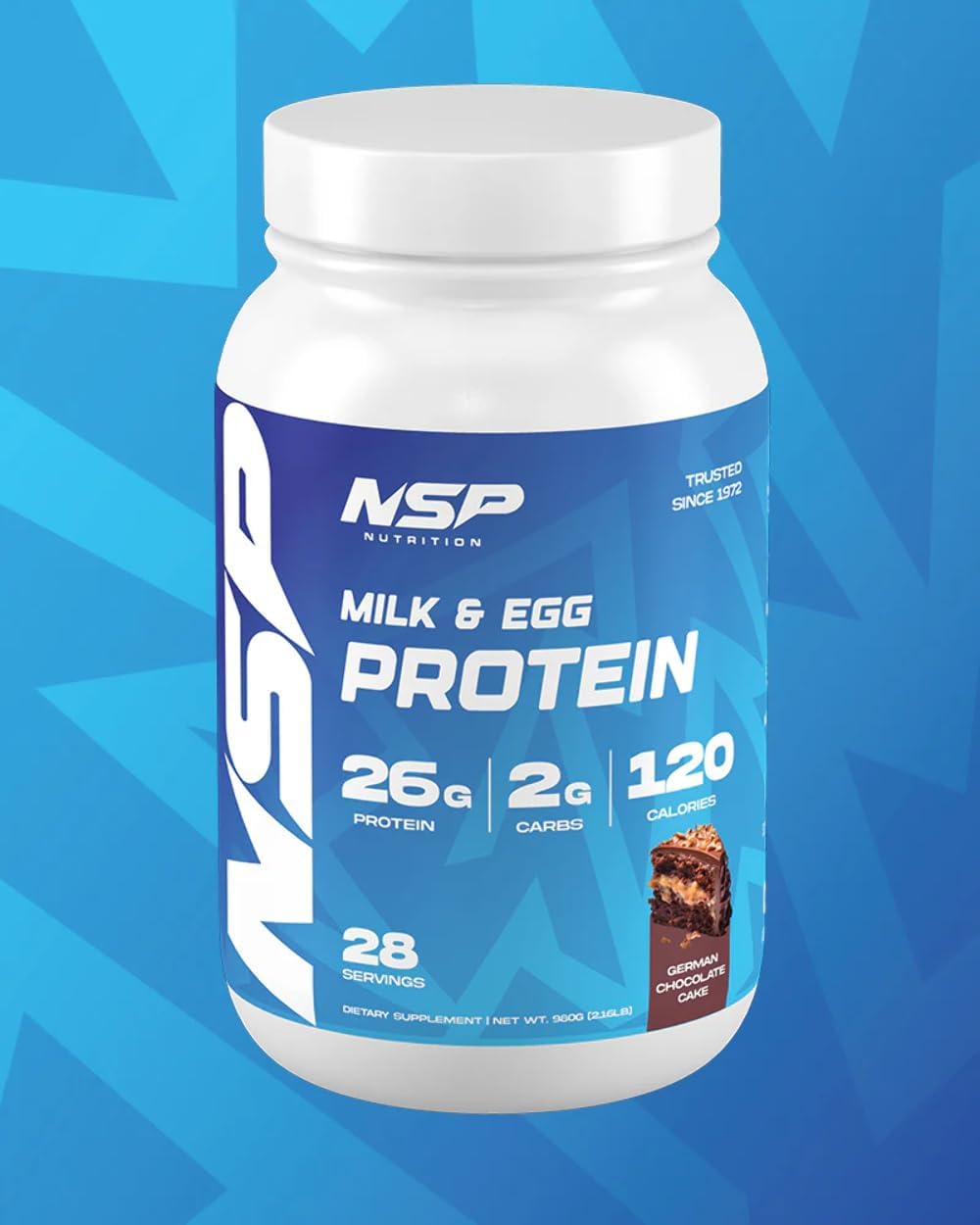 French Vanilla Milk & Egg Protein Powder | 26g Protein | 28 Servings | Ideal for Sensitive Stomachs | Muscle Building Formula | Non-Bloating Dairy Protein