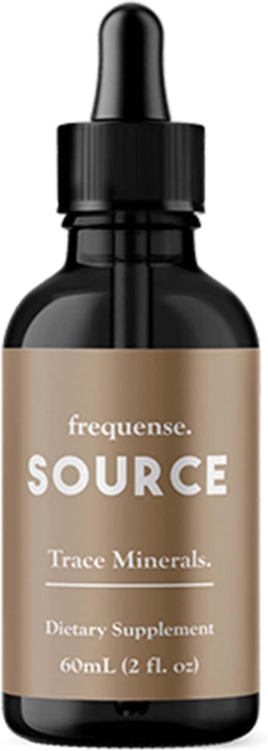 FREQUENSE Fulvic Mineral Powder 60ml - Source Trace Minerals for Bone, Nutrient Absorption, Skin, Gut & Electrolyte Support
