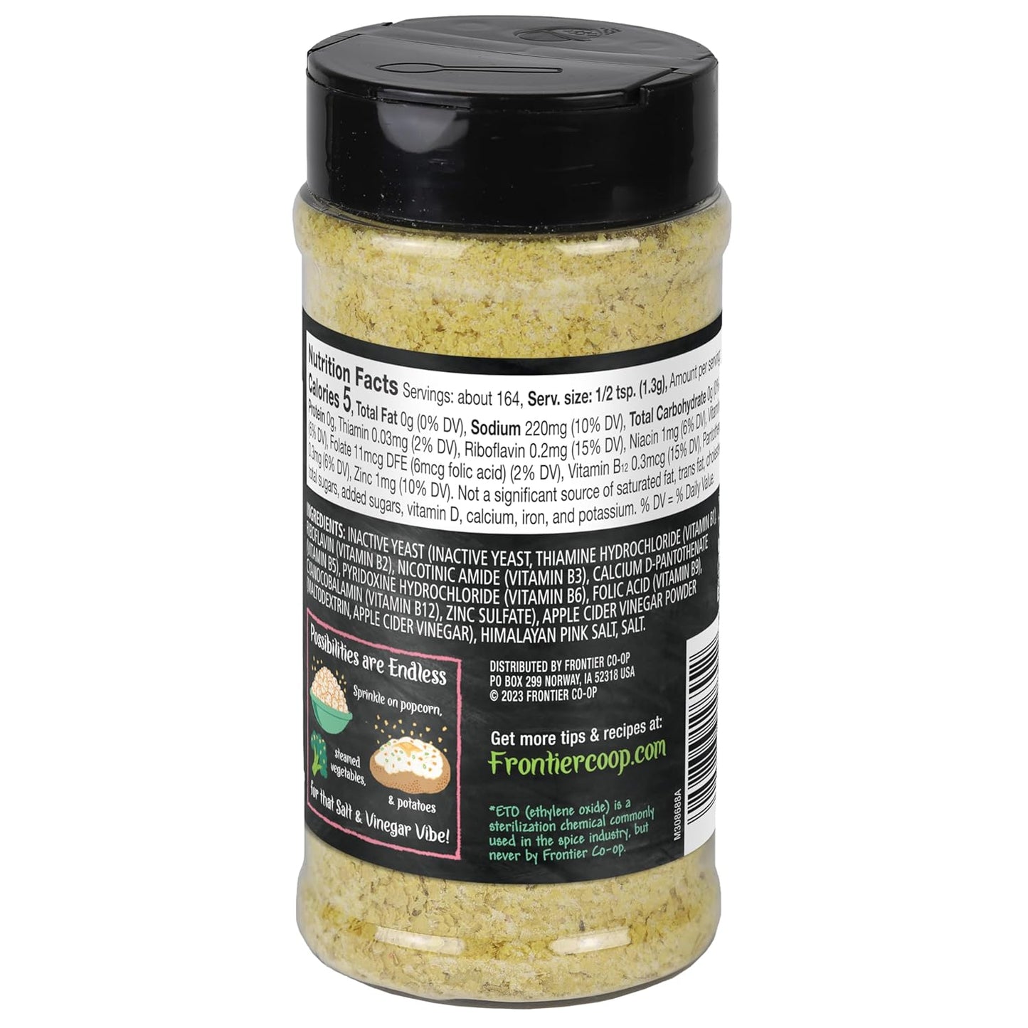 Frontier Co-op Salt & Vinegar Nutritional Yeast - 7.51 OZ