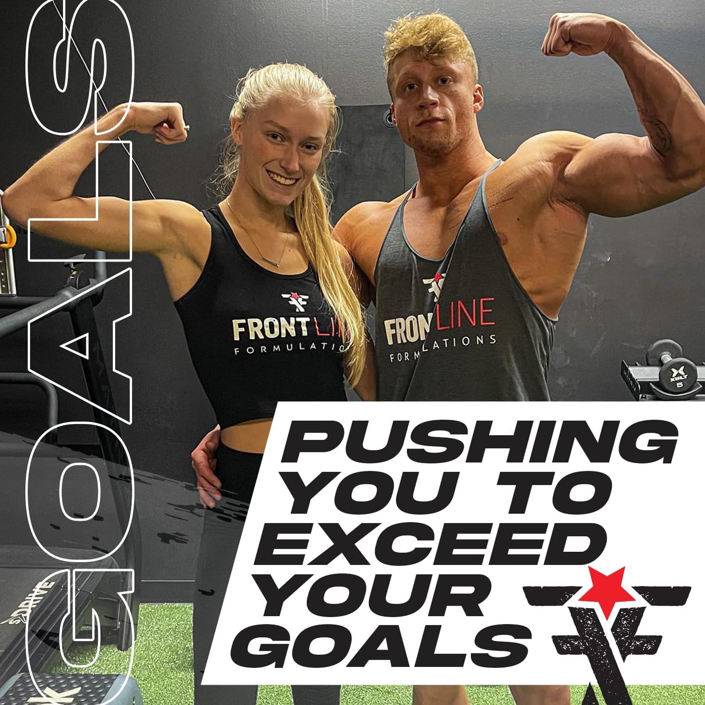 Frontline Formulations Gauntlet Pre-Workout Powder - Explosive Workouts, Laser Focus, Mid Stim, Blue Coconut Lemonade Flavor - 25 Servings