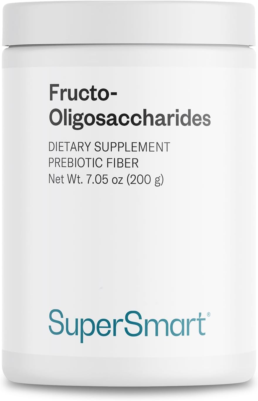 Fructo Oligosaccharides Powder - Prebiotics FOS & Inulin - Fiber Supplement for Gut Health - Non-GMO & Gluten Free - 200g