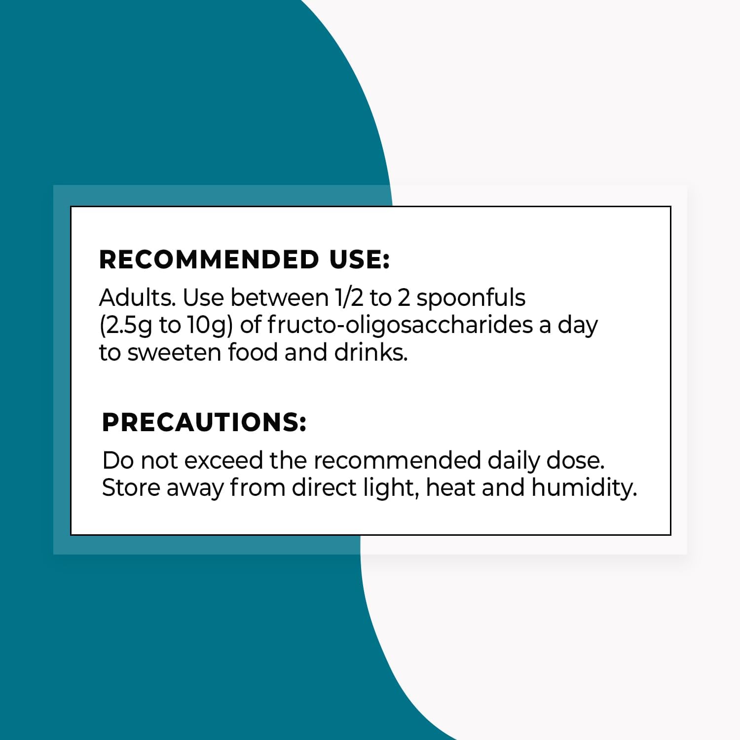 Fructo Oligosaccharides Powder - Prebiotics FOS & Inulin - Fiber Supplement for Gut Health - Non-GMO & Gluten Free - 200g