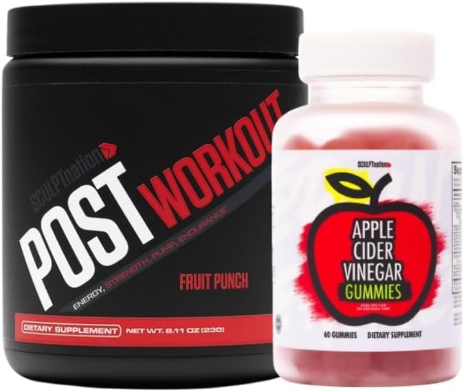 Fruit Punch and Apple Cider Vinegar Post-Workout Bundle by Sculpt Nation