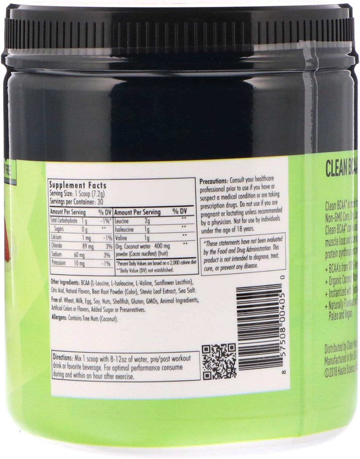 Fruit Punch BCAA Powder - 30 Count Clean Machine Supplement