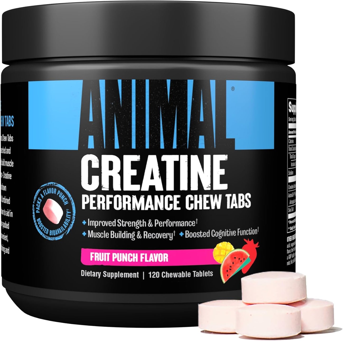 Fruit Punch Omega 3 & 6 Supplement with Creatine Chews - 30 Day Pack