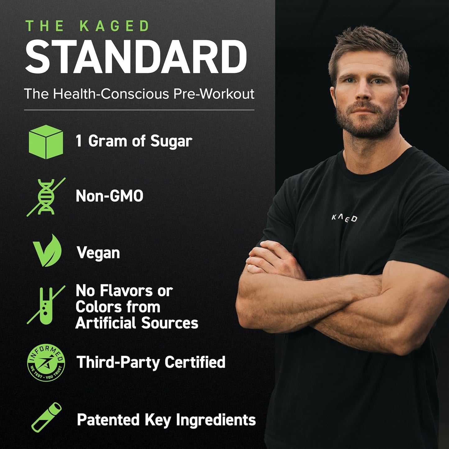 Fruit Punch Pre-Kaged Stimulant-Free Pre Workout Powder with Creatine & Beta Alanine - No Jitters - 20 Servings