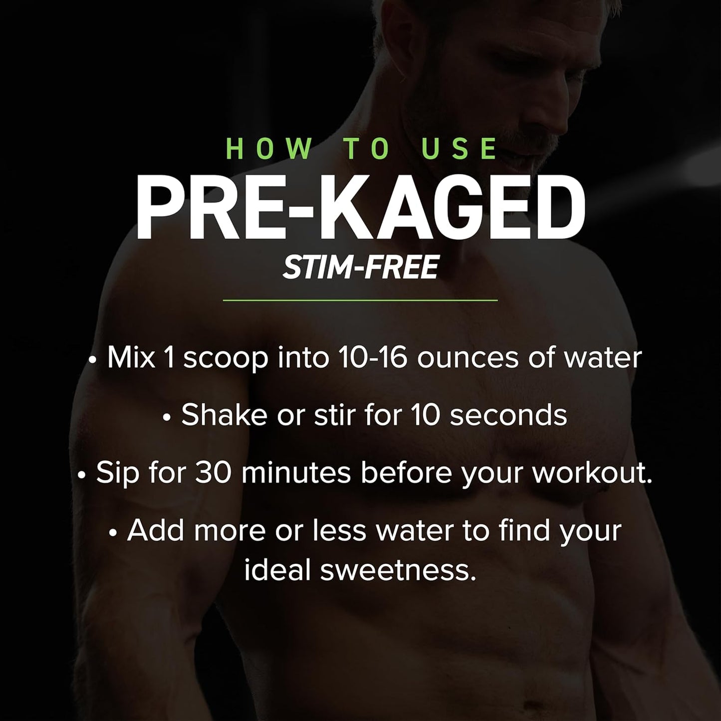 Fruit Punch Pre-Kaged Stimulant-Free Pre Workout Powder with Creatine & Beta Alanine - No Jitters - 20 Servings