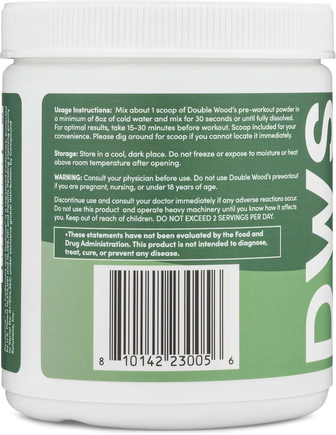 Fruit Punch Pre Workout Powder with Caffeine and Amino Acids - 30 Servings by Double Wood Supplements