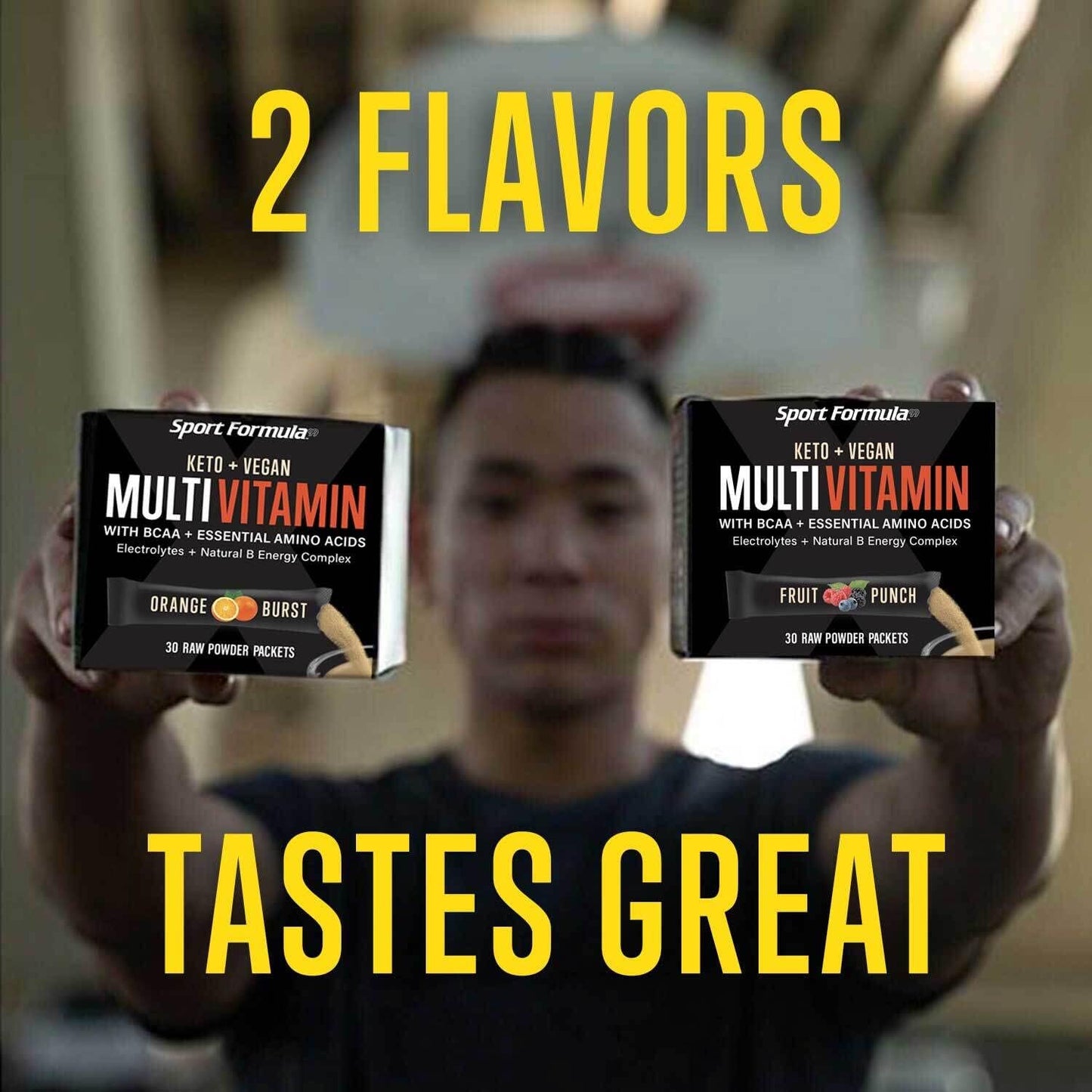 Fruit Punch Sport Formula 99 Liquid Multivitamin Drink Mix with BCAA and Electrolytes for Men and Women