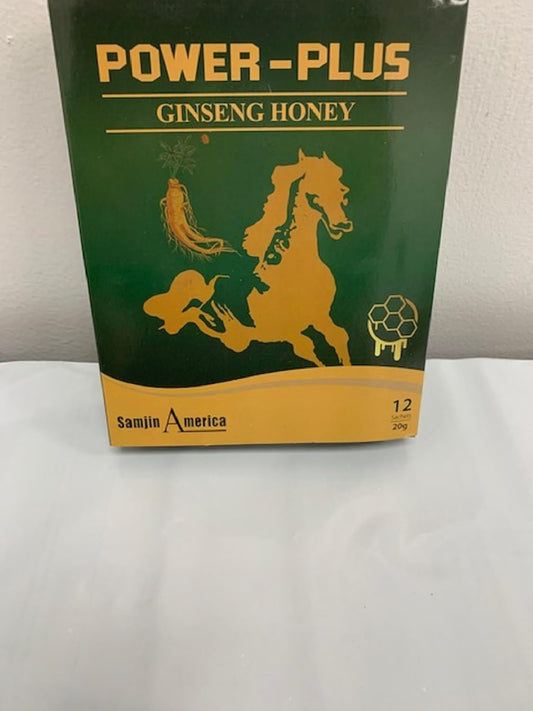 Full Box of MEDIPETS Power-Plus Omega Ginseng Honey Sachets - 12 Pack