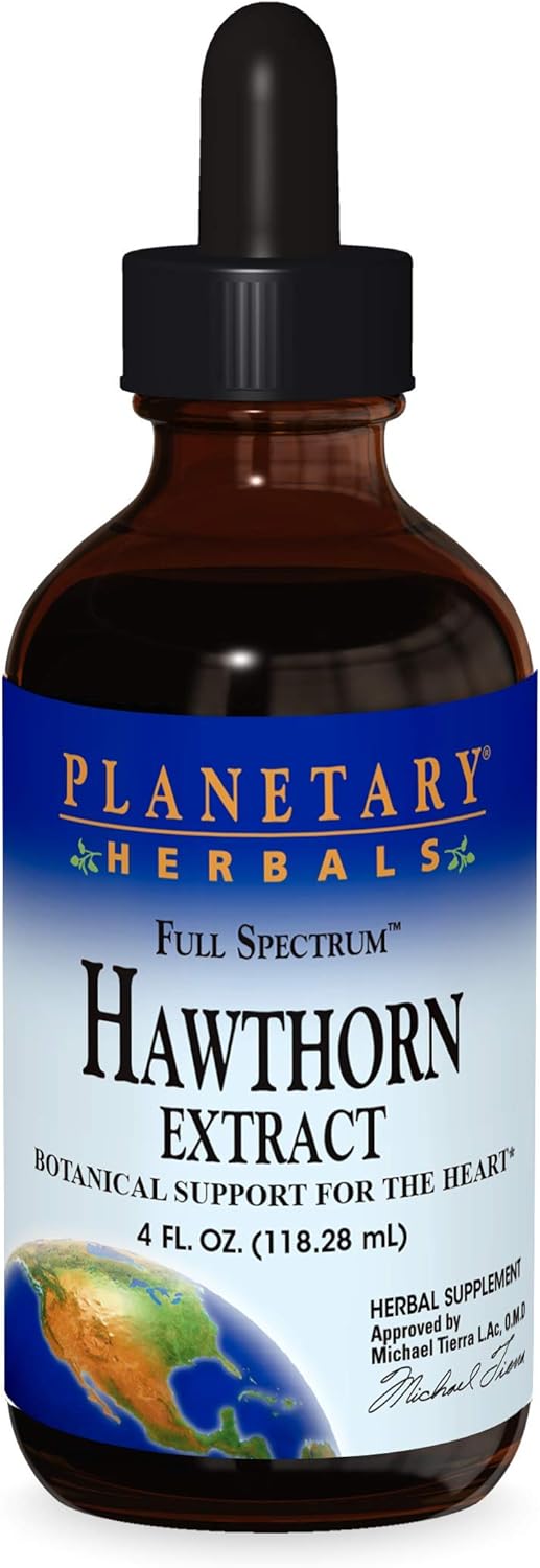 Full Spectrum Hawthorn Liquid Extract Supplement - 4 fl oz by Planetary Herbals